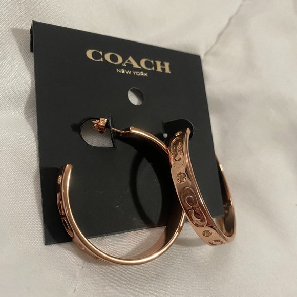 Coach Hoop Earrings - Picture 2 of 2